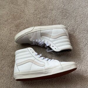 Vans Sk8-Hi Leather Shoes (women’s size 9)